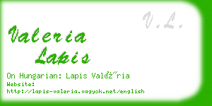 valeria lapis business card